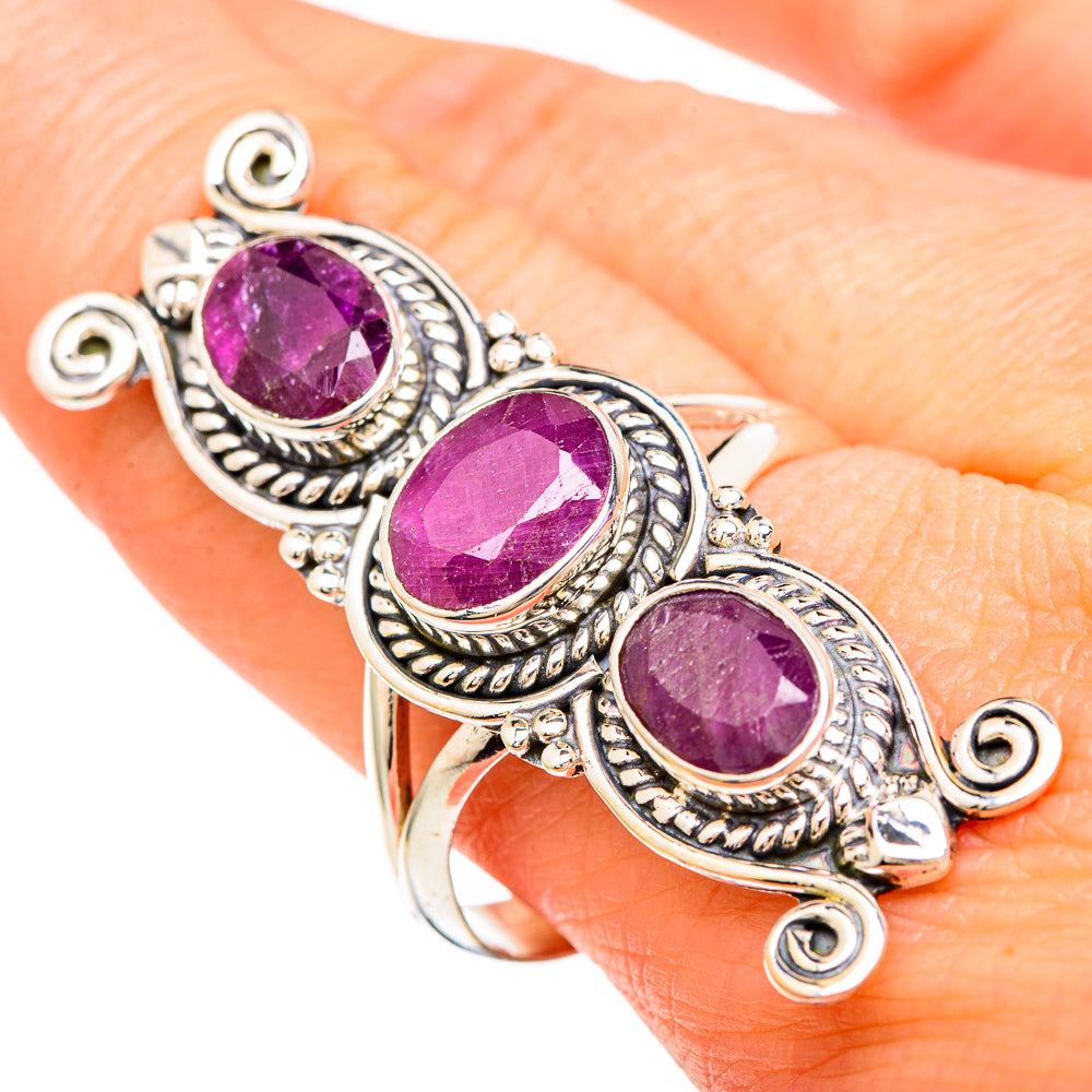 Ruby Rings handcrafted by Anasilvercos - RING100128