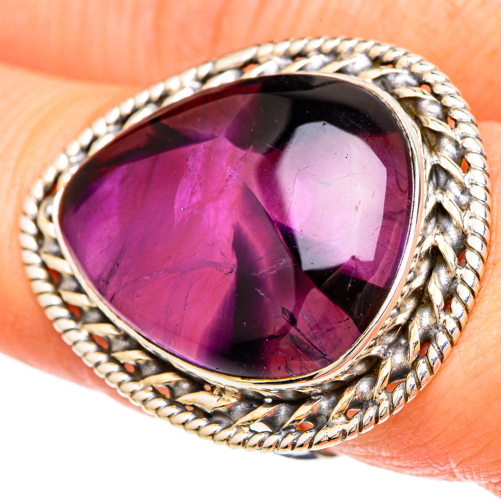 Star Amethyst Rings handcrafted by Anasilvercos - RING100132