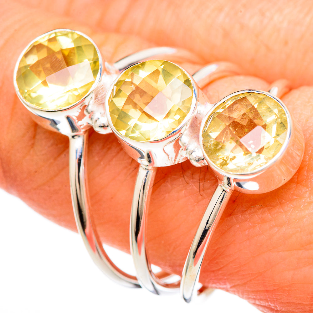Citrine Rings handcrafted by Anasilvercos - RING100143