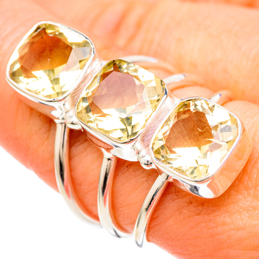 Citrine Rings handcrafted by Anasilvercos - RING100144
