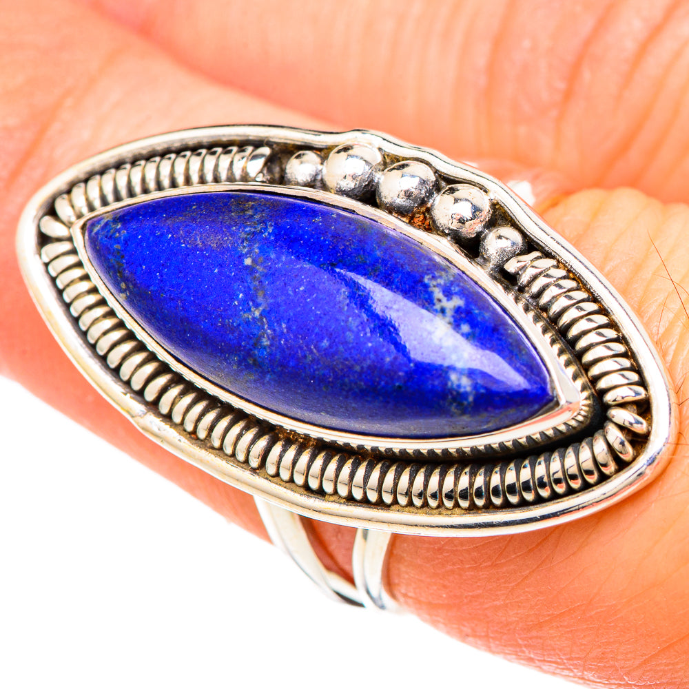 Lapis Lazuli Rings handcrafted by Anasilvercos - RING100148