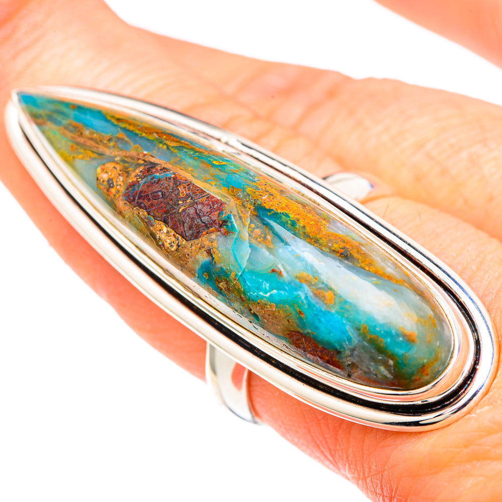 Peruvian Opal Rings handcrafted by Anasilvercos - RING100149