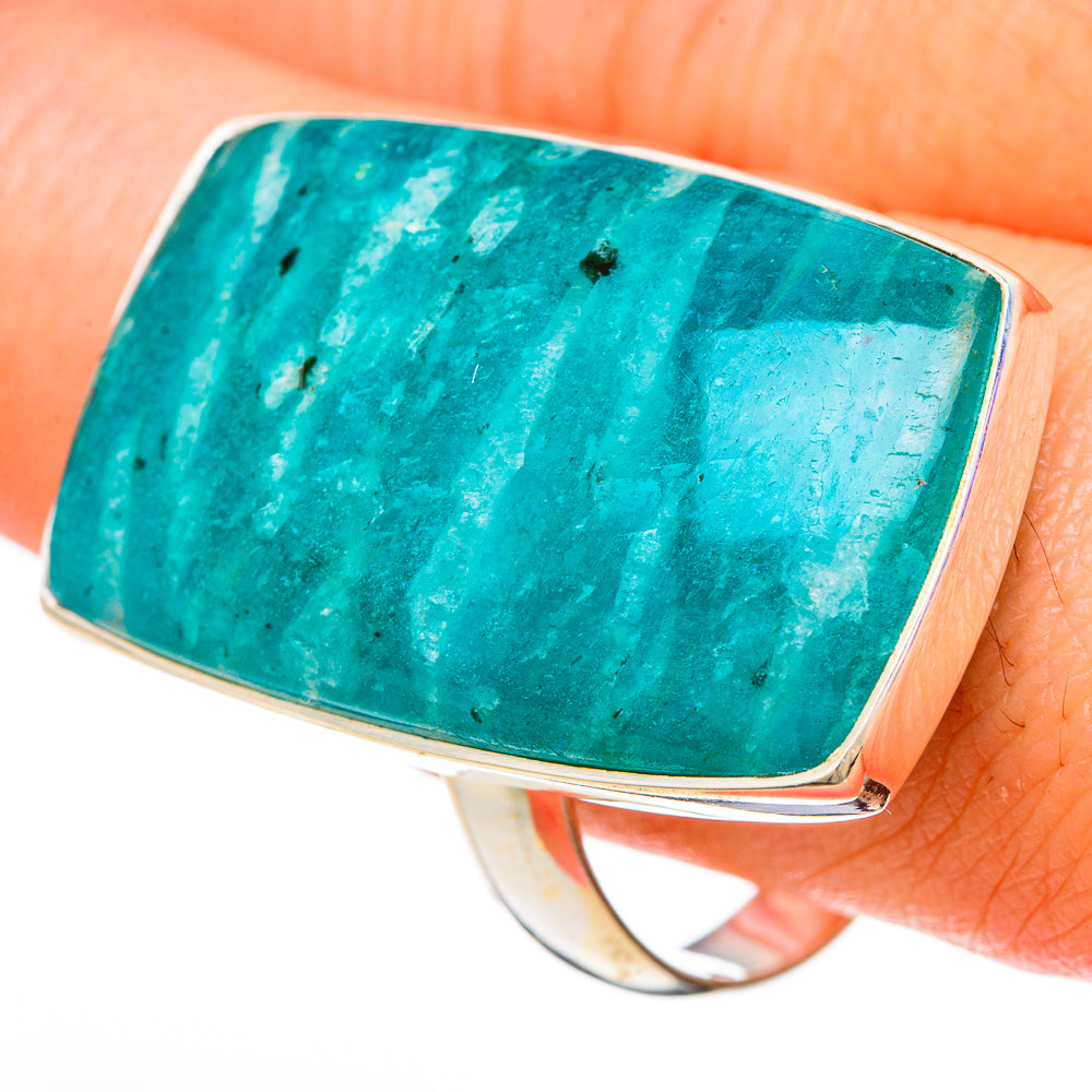 Amazonite Rings handcrafted by Anasilvercos - RING100151