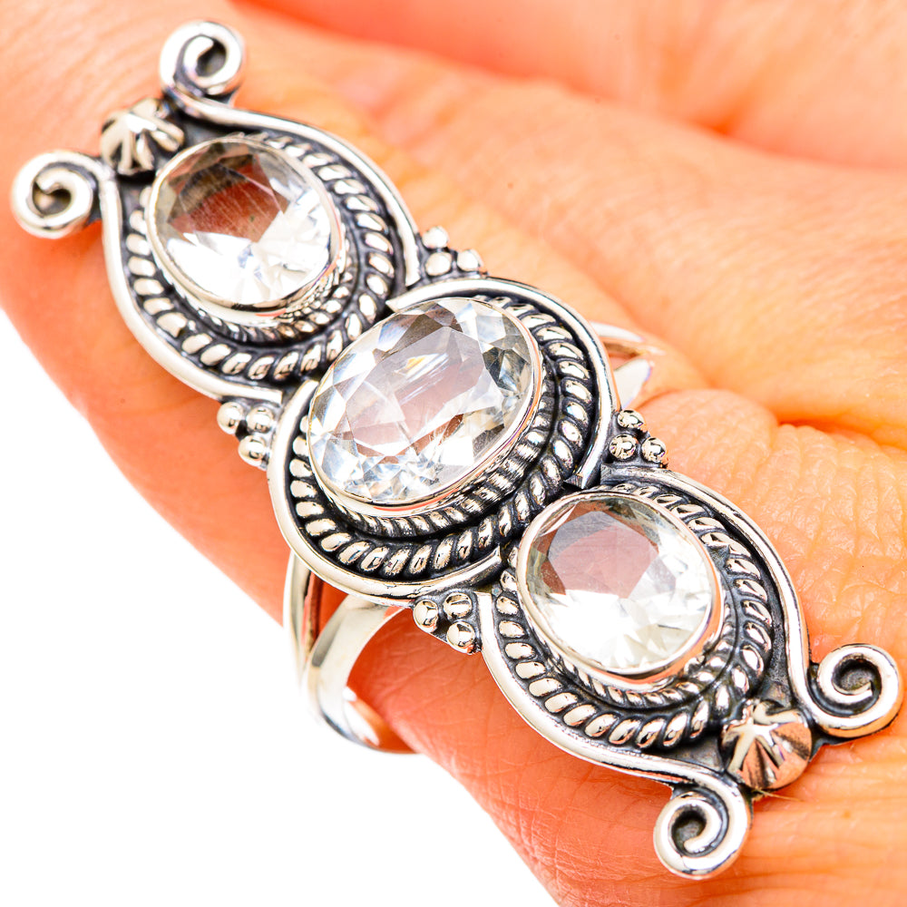 Green Amethyst Rings handcrafted by Anasilvercos - RING100156