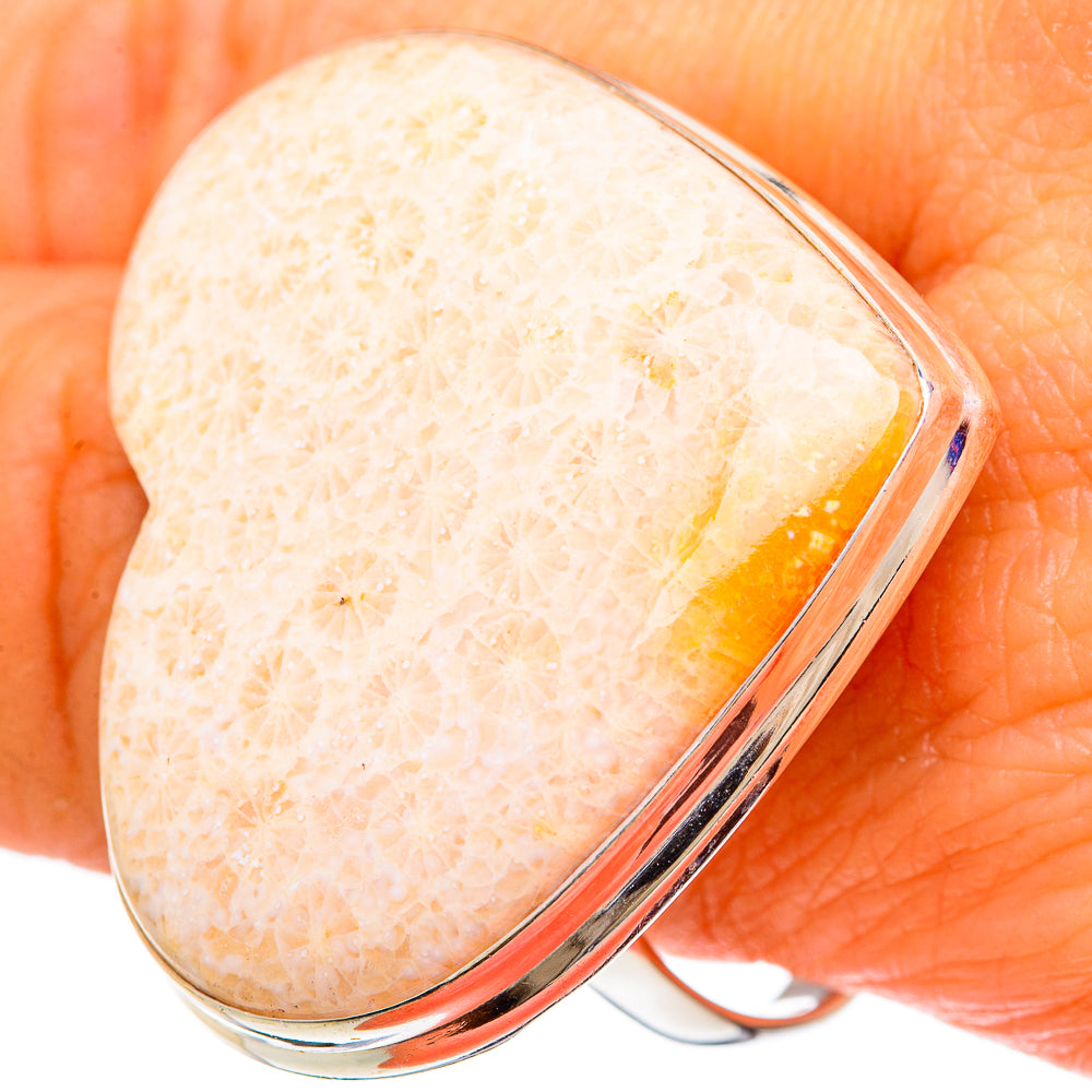 Scolecite Rings handcrafted by Anasilvercos - RING100164