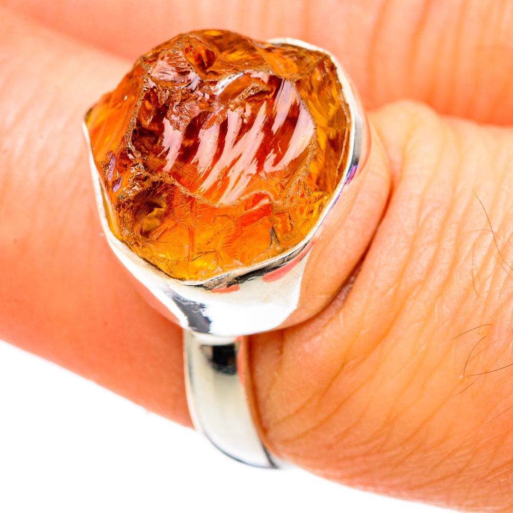 Citrine Rings handcrafted by Anasilvercos - RING100182