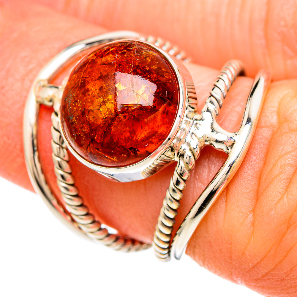 Baltic Amber Rings handcrafted by Anasilvercos - RING100187