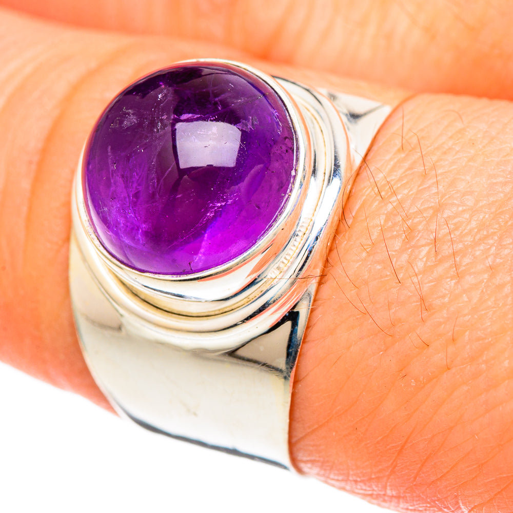 Amethyst Rings handcrafted by Anasilvercos - RING100192