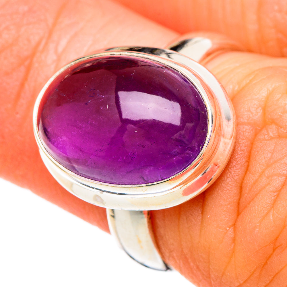 Amethyst Rings handcrafted by Anasilvercos - RING100196