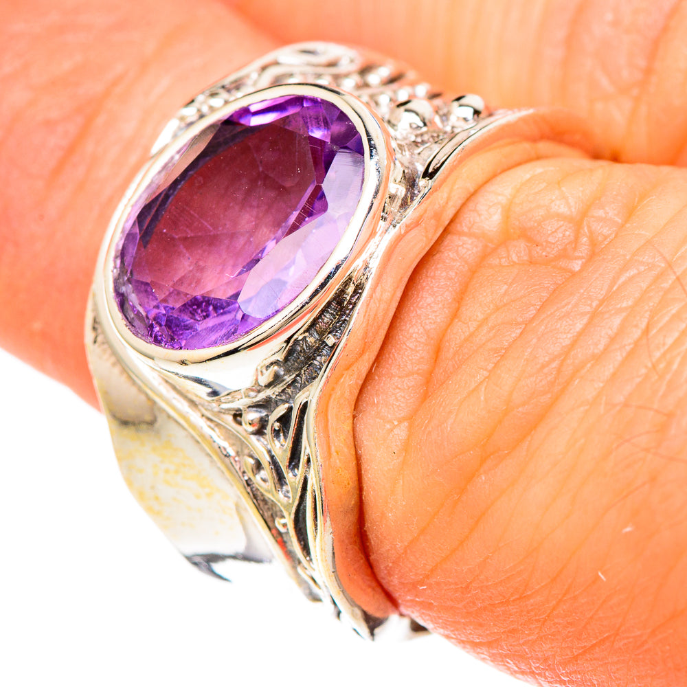 Amethyst Rings handcrafted by Anasilvercos - RING100199