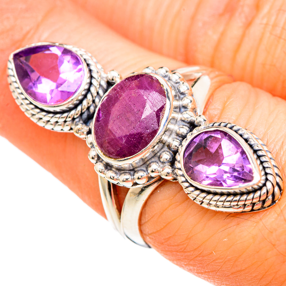 Ruby Rings handcrafted by Anasilvercos - RING100201