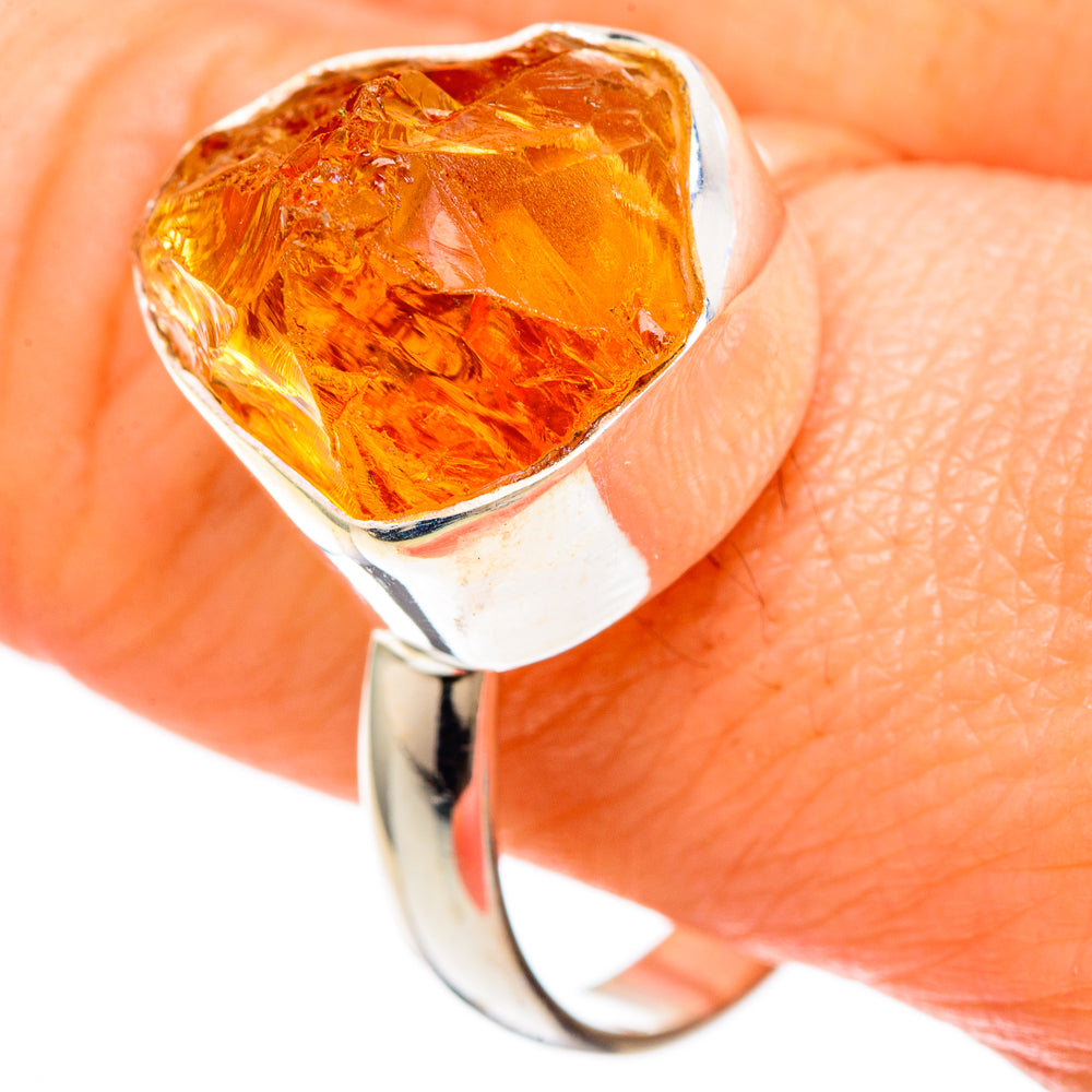 Citrine Rings handcrafted by Anasilvercos - RING100217