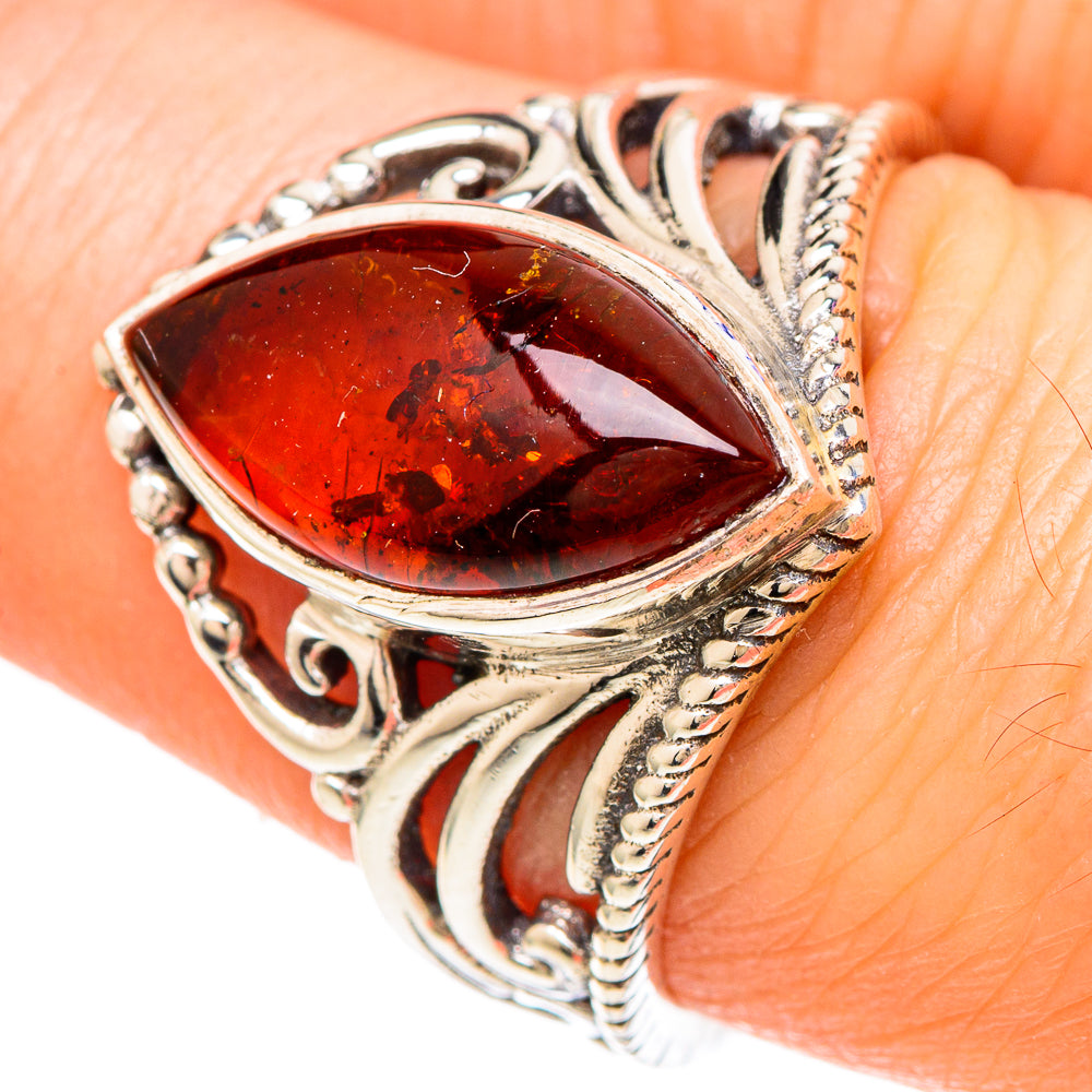 Baltic Amber Rings handcrafted by Anasilvercos - RING100218