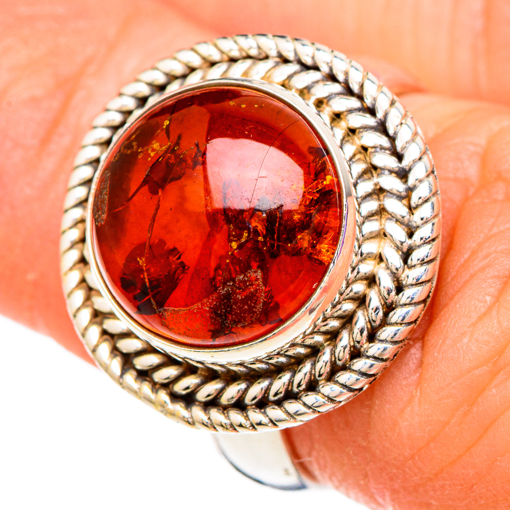 Baltic Amber Rings handcrafted by Anasilvercos - RING100219