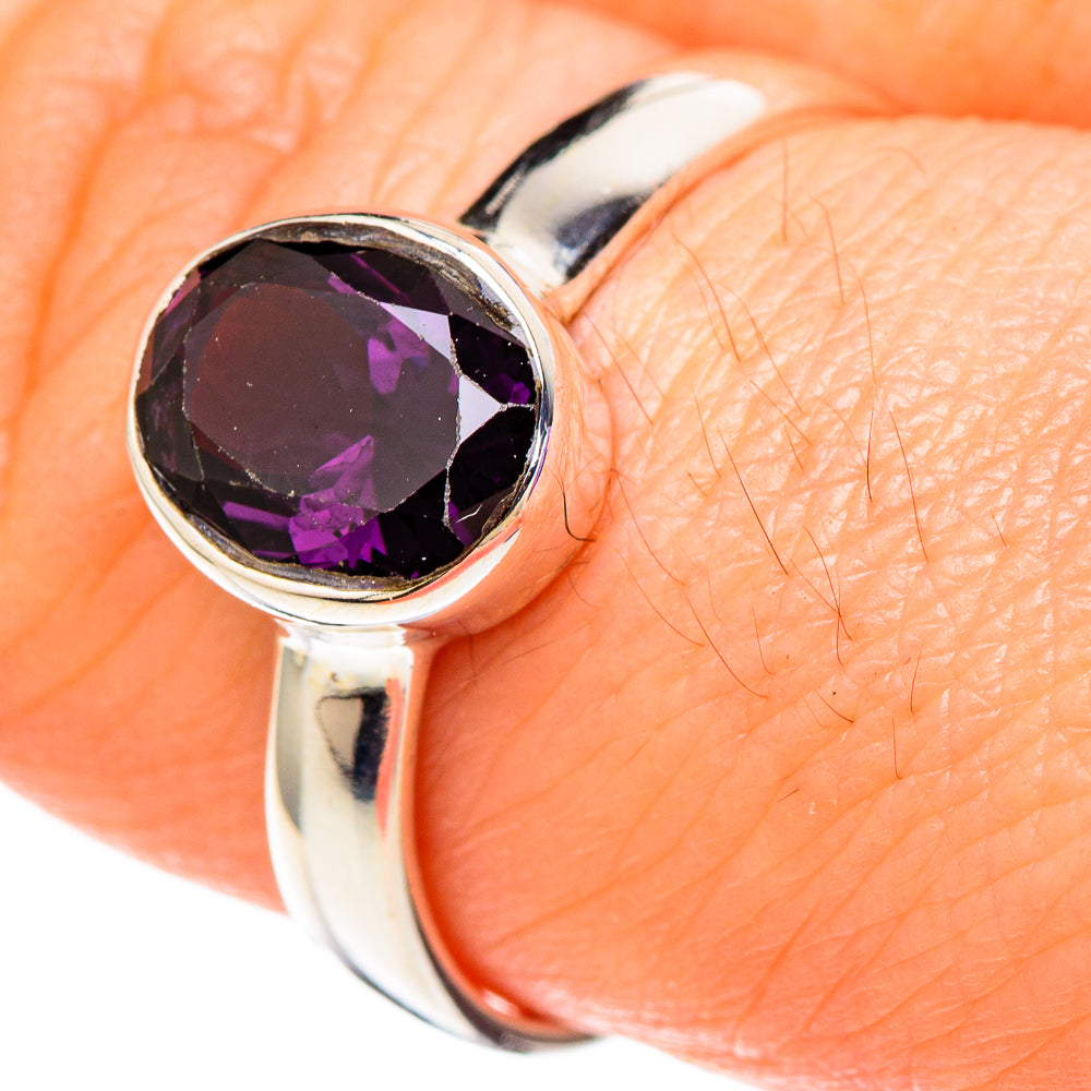 Purple Spinel Rings handcrafted by Anasilvercos - RING100230