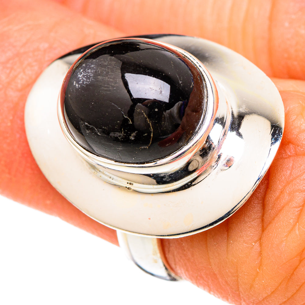 Black Onyx Rings handcrafted by Anasilvercos - RING100231