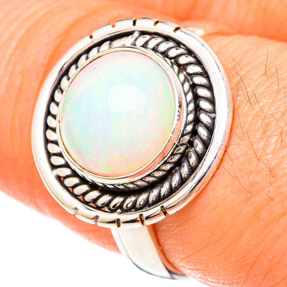 Ethiopian Opal Rings handcrafted by Anasilvercos - RING100233