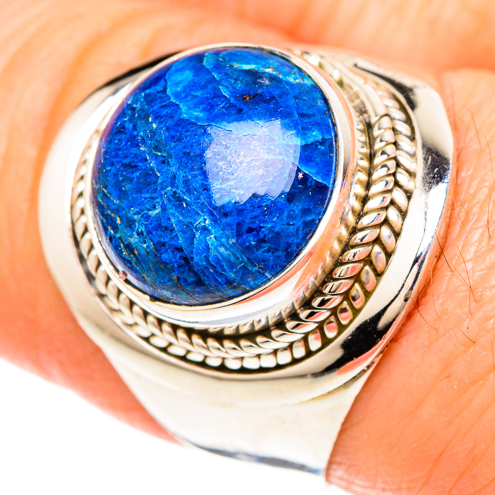 Azurite Rings handcrafted by Anasilvercos - RING100237