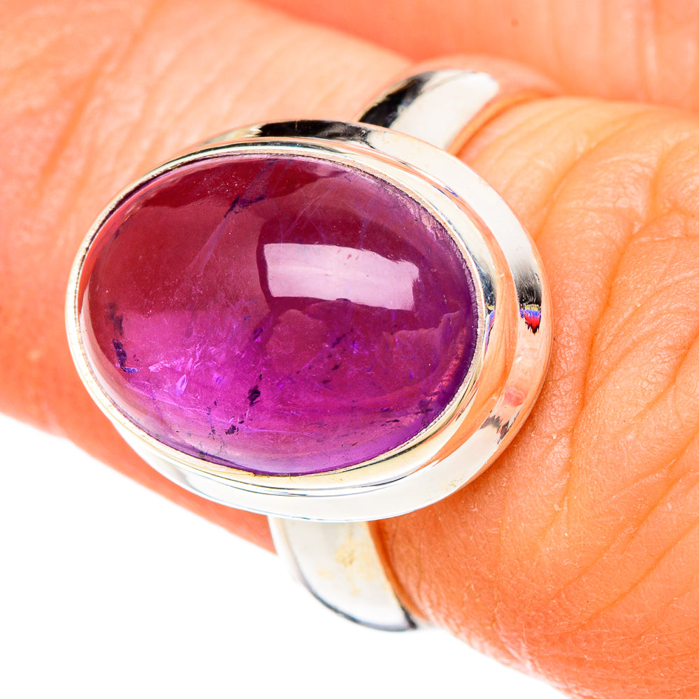 Amethyst Rings handcrafted by Anasilvercos - RING100252