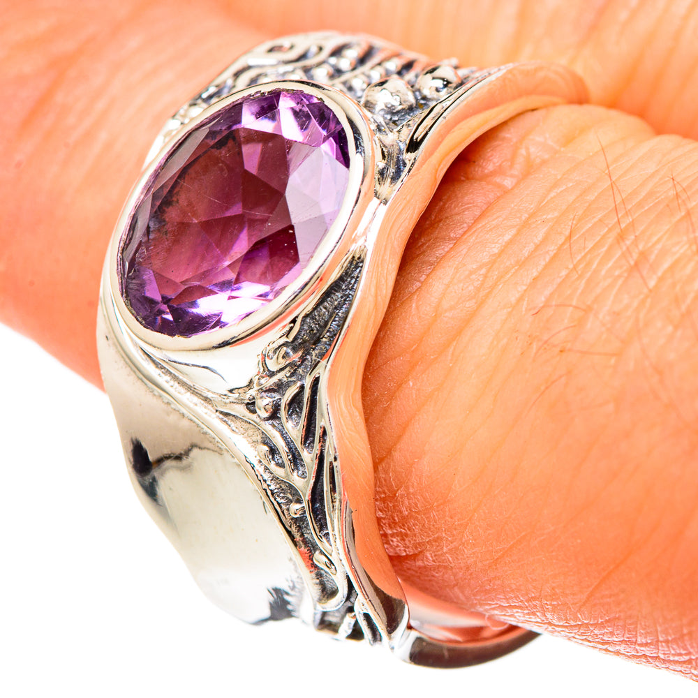 Amethyst Rings handcrafted by Anasilvercos - RING100253