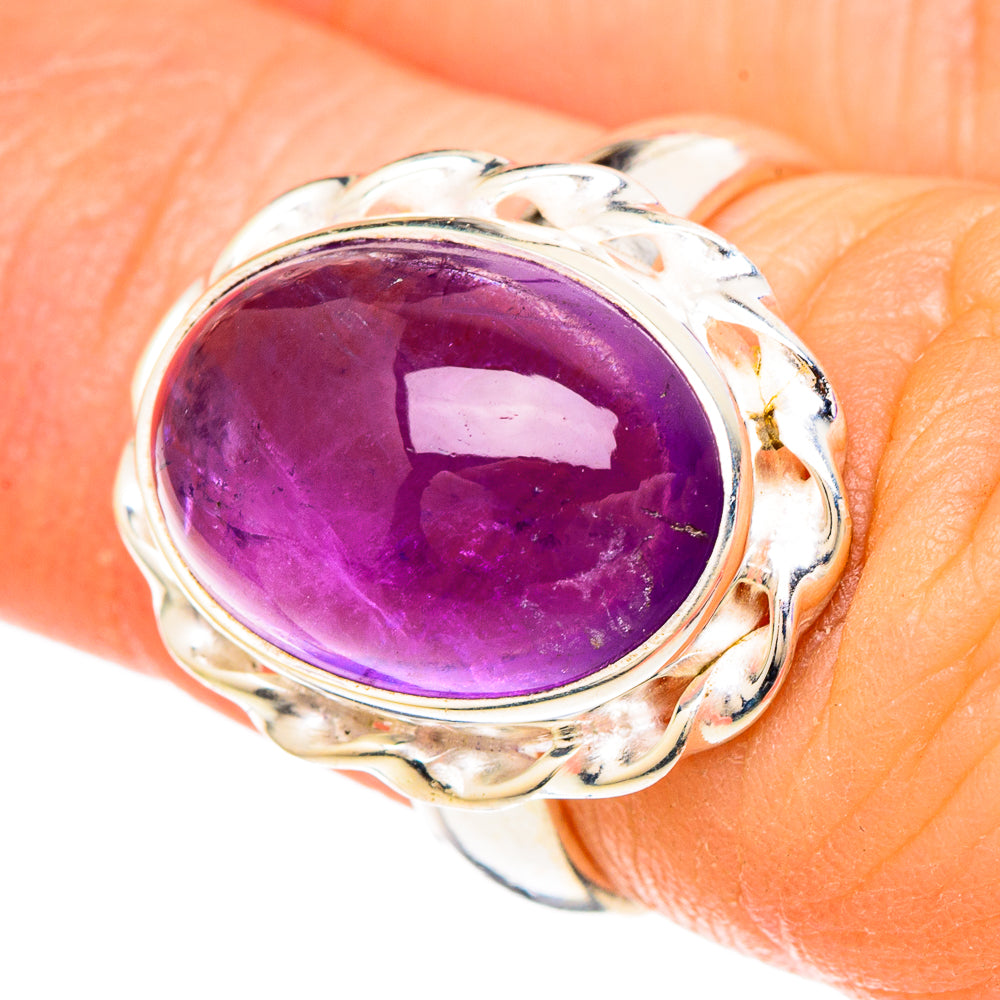 Amethyst Rings handcrafted by Anasilvercos - RING100254
