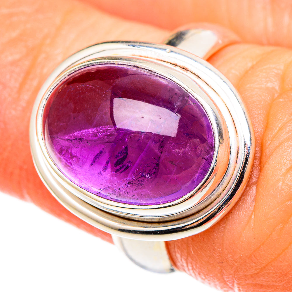 Amethyst Rings handcrafted by Anasilvercos - RING100275