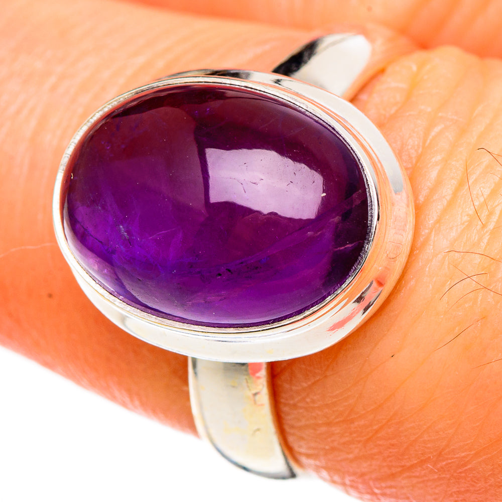 Amethyst Rings handcrafted by Anasilvercos - RING100277