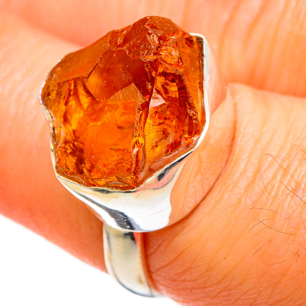 Citrine Rings handcrafted by Anasilvercos - RING100279