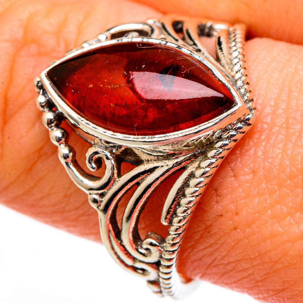 Baltic Amber Rings handcrafted by Anasilvercos - RING100285