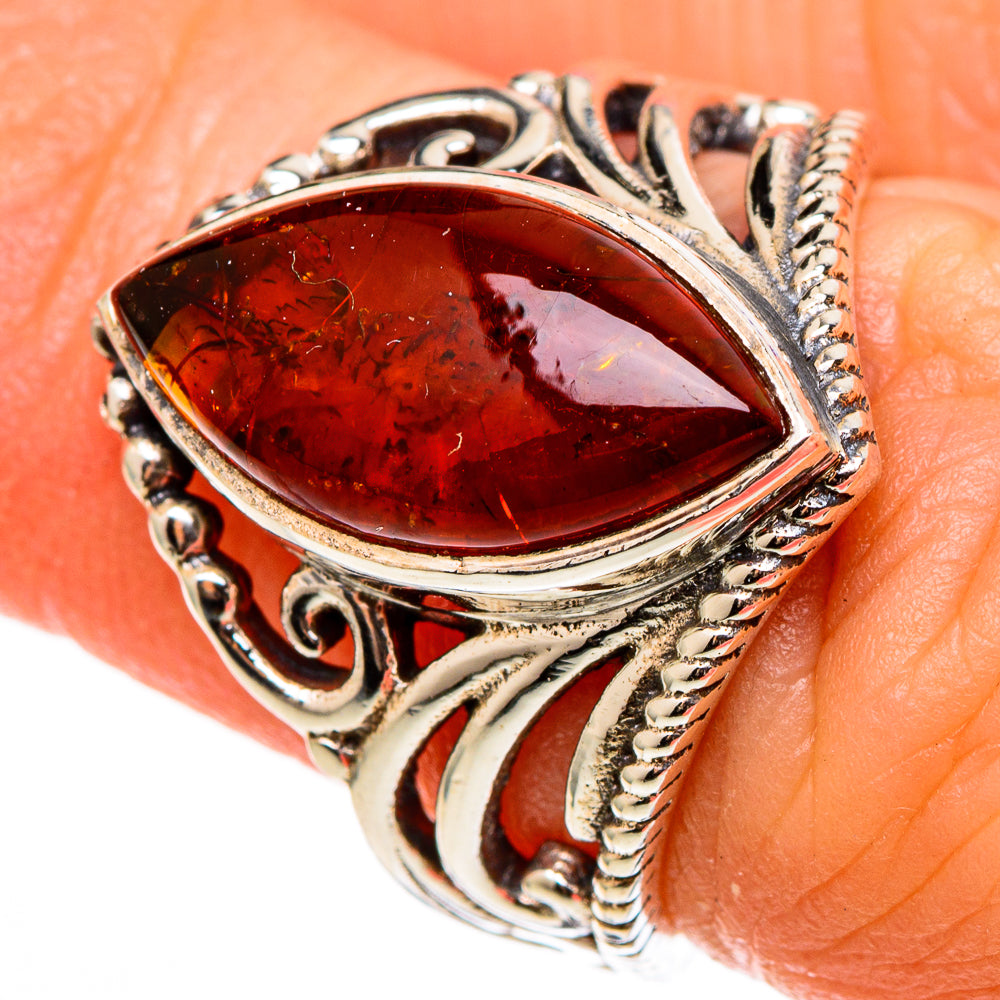 Baltic Amber Rings handcrafted by Anasilvercos - RING100286