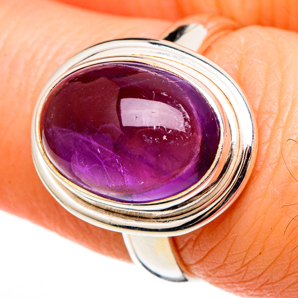 Amethyst Rings handcrafted by Anasilvercos - RING100290