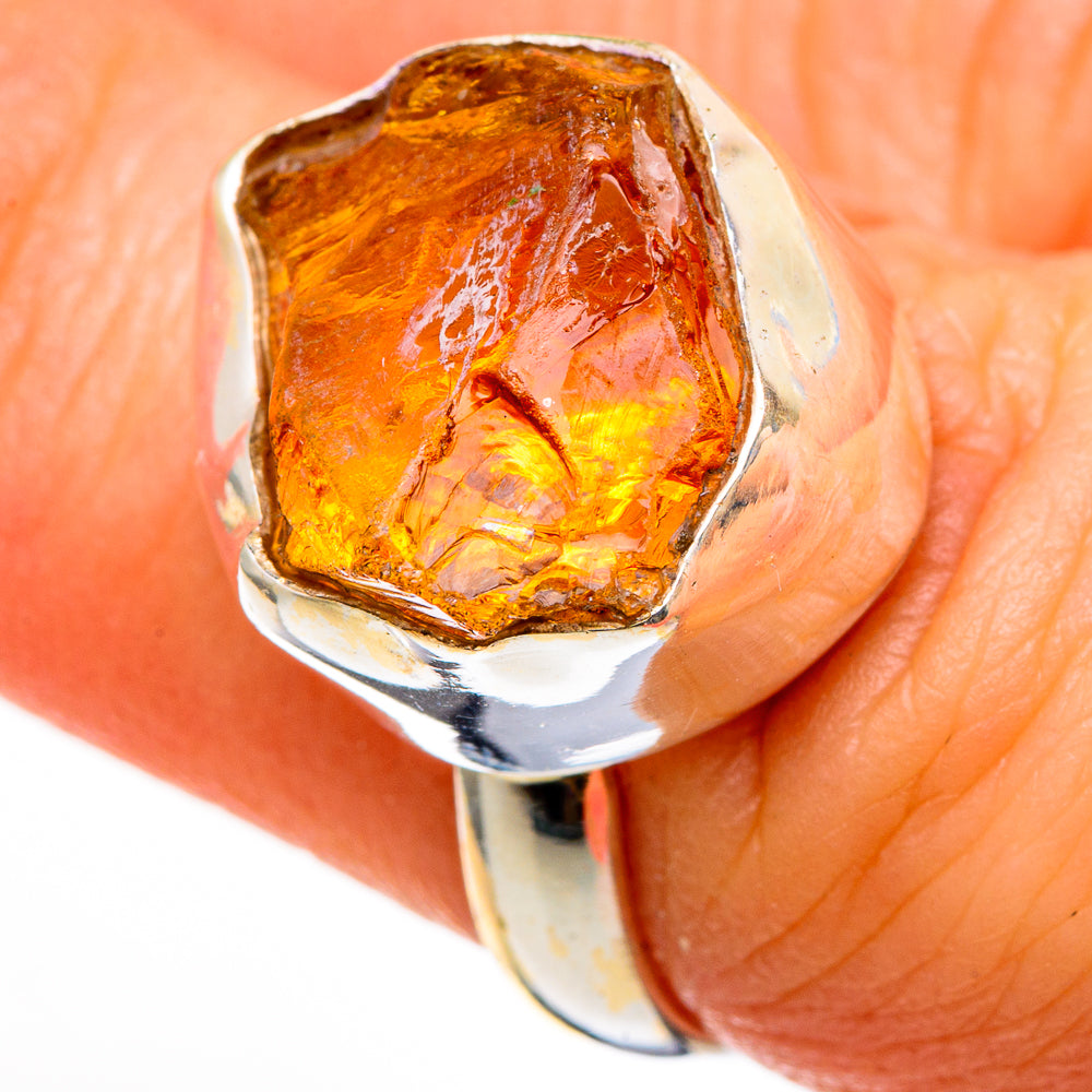 Citrine Rings handcrafted by Anasilvercos - RING100296