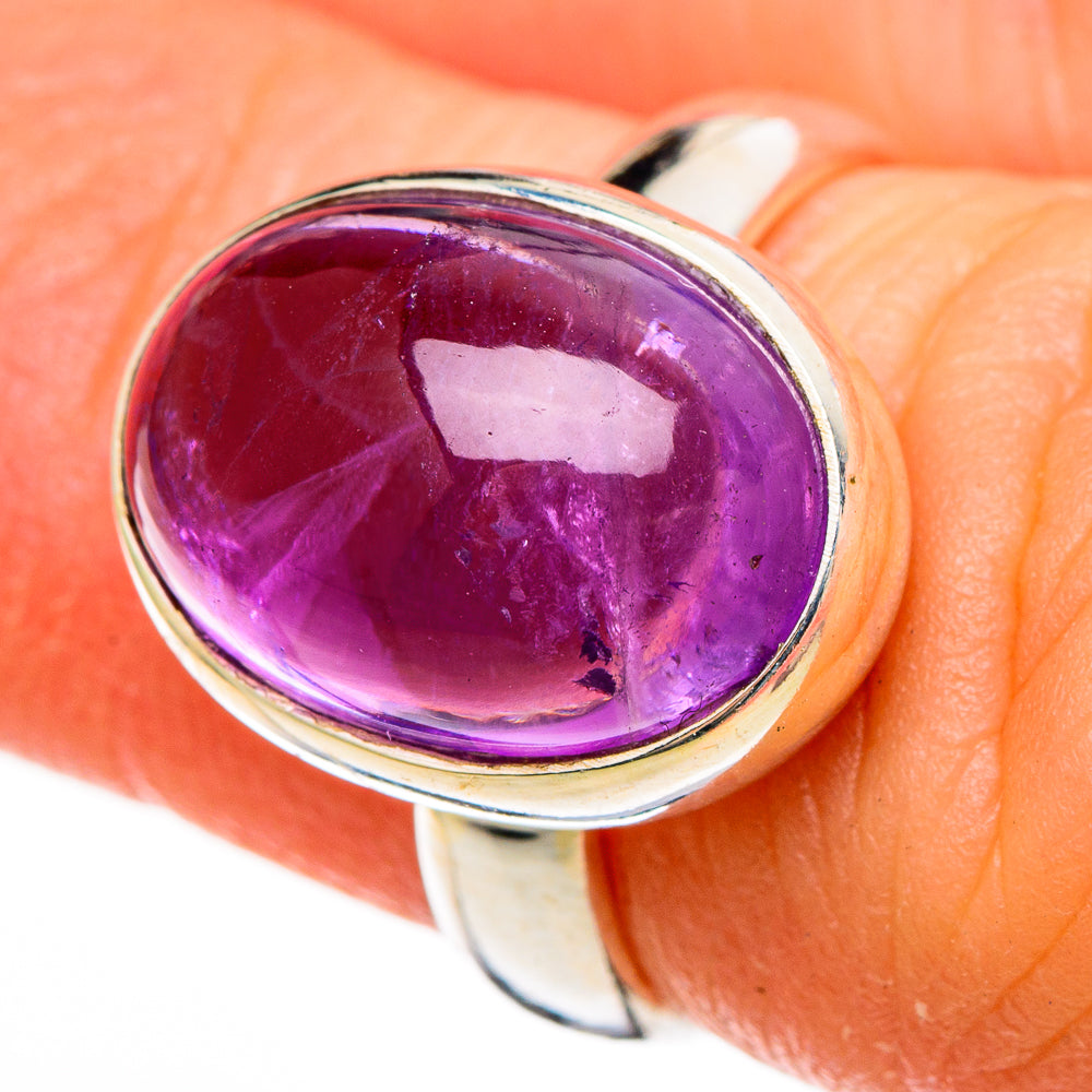 Amethyst Rings handcrafted by Anasilvercos - RING100304