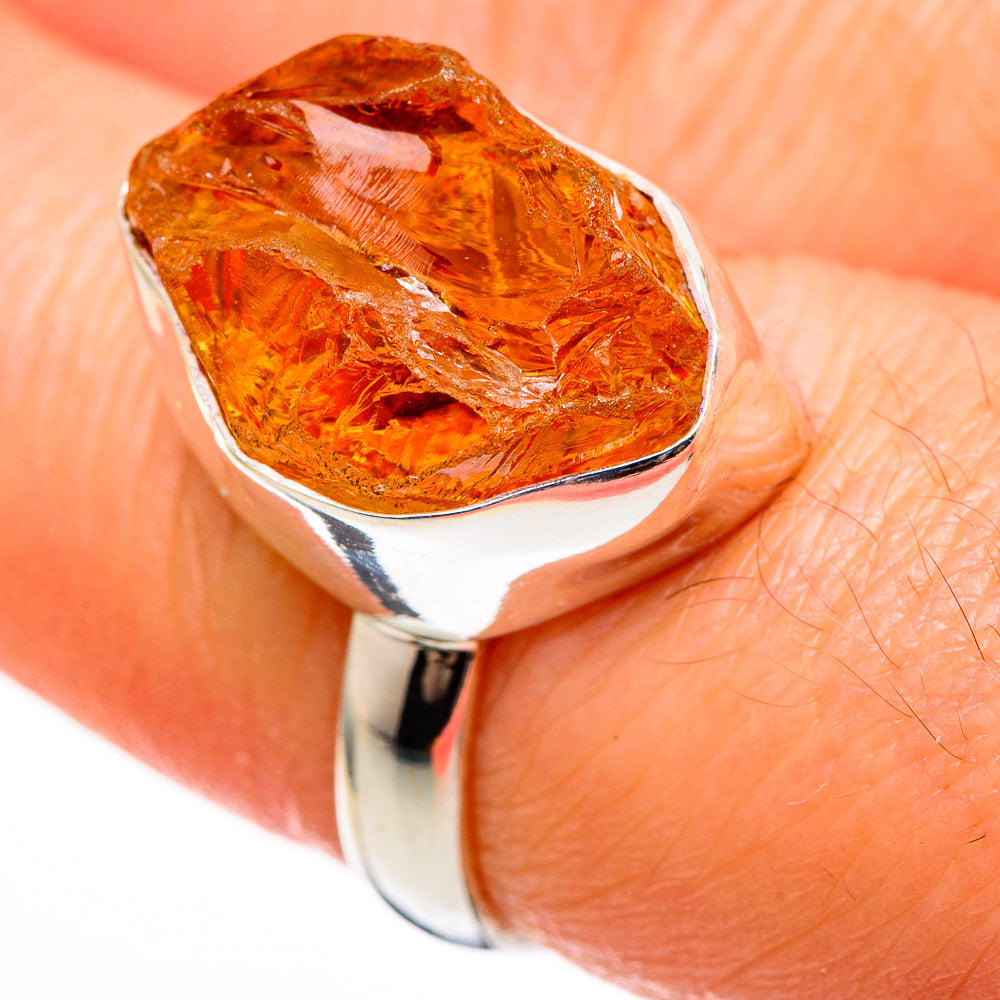 Citrine Rings handcrafted by Anasilvercos - RING100310