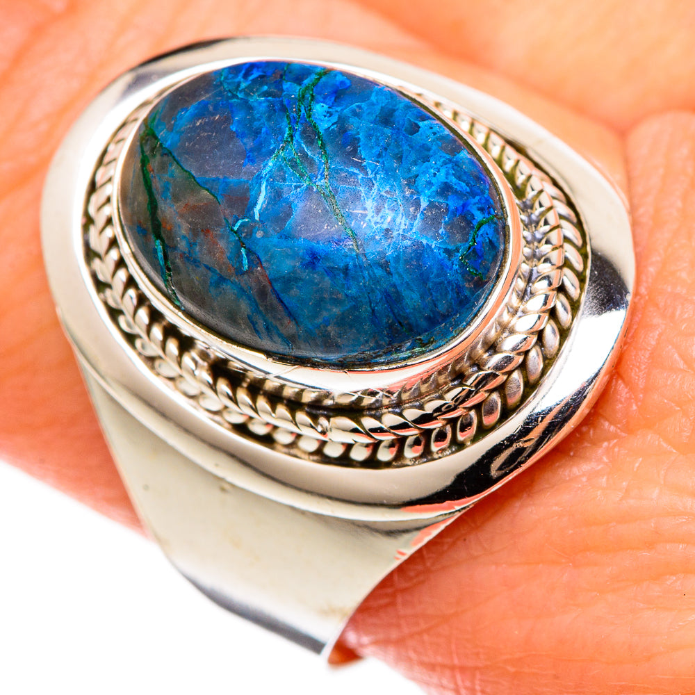 Azurite Rings handcrafted by Anasilvercos - RING100314