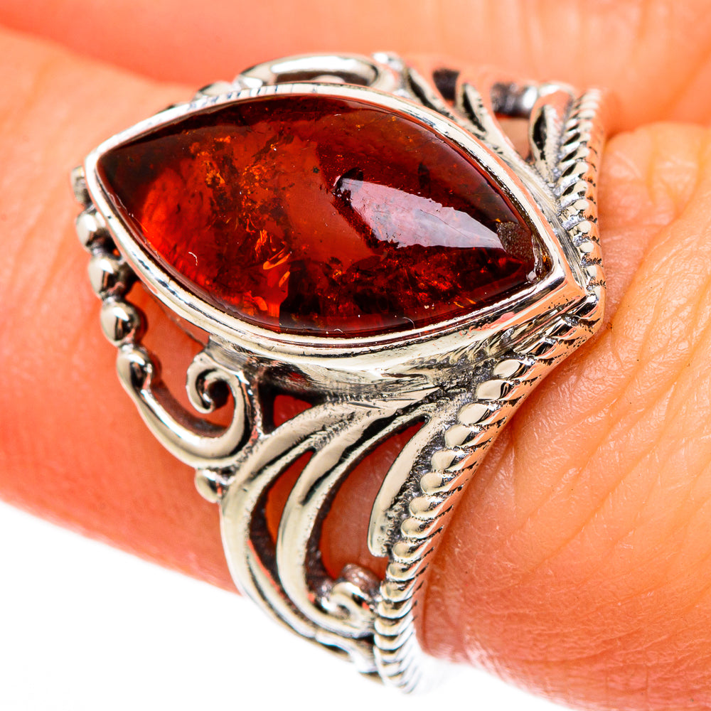 Baltic Amber Rings handcrafted by Anasilvercos - RING100330