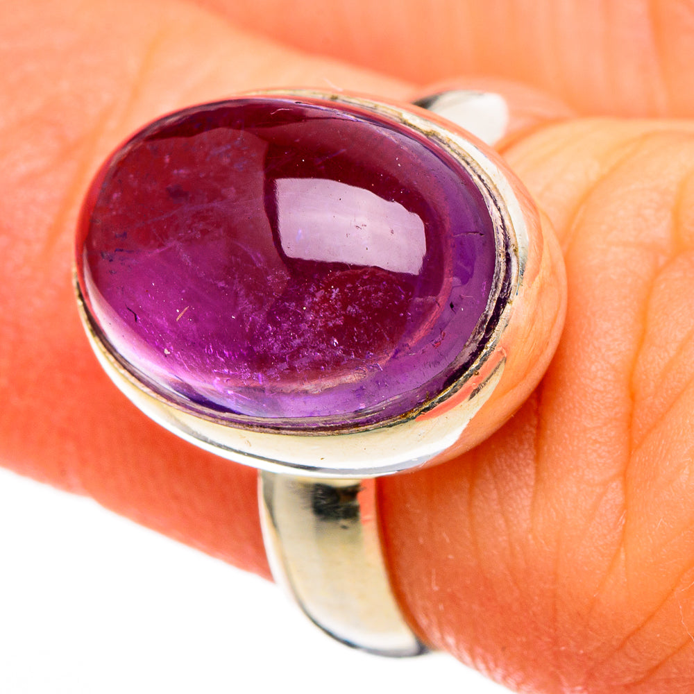 Amethyst Rings handcrafted by Anasilvercos - RING100334