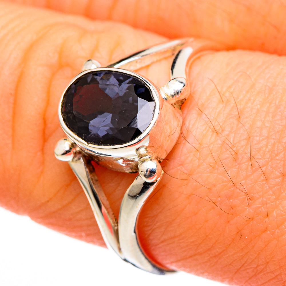 Violet Spinel Rings handcrafted by Anasilvercos - RING100337
