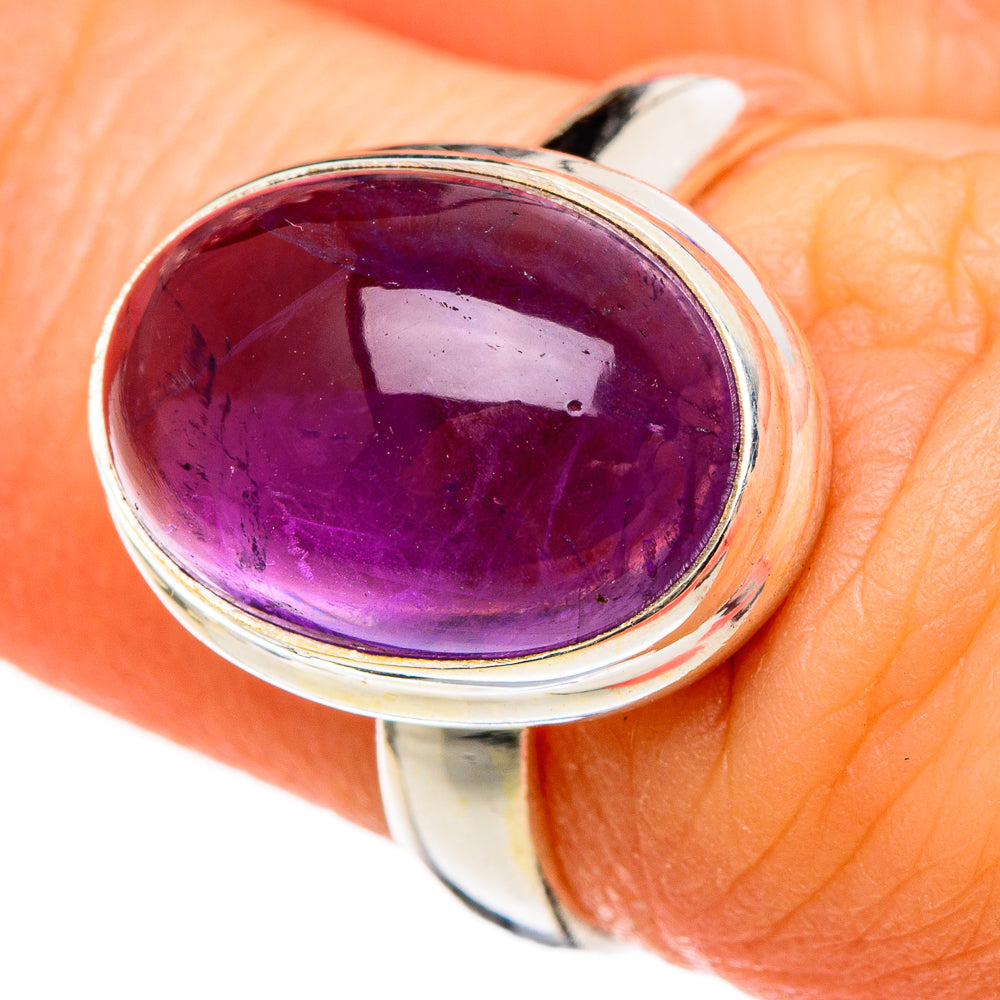 Amethyst Rings handcrafted by Anasilvercos - RING100341