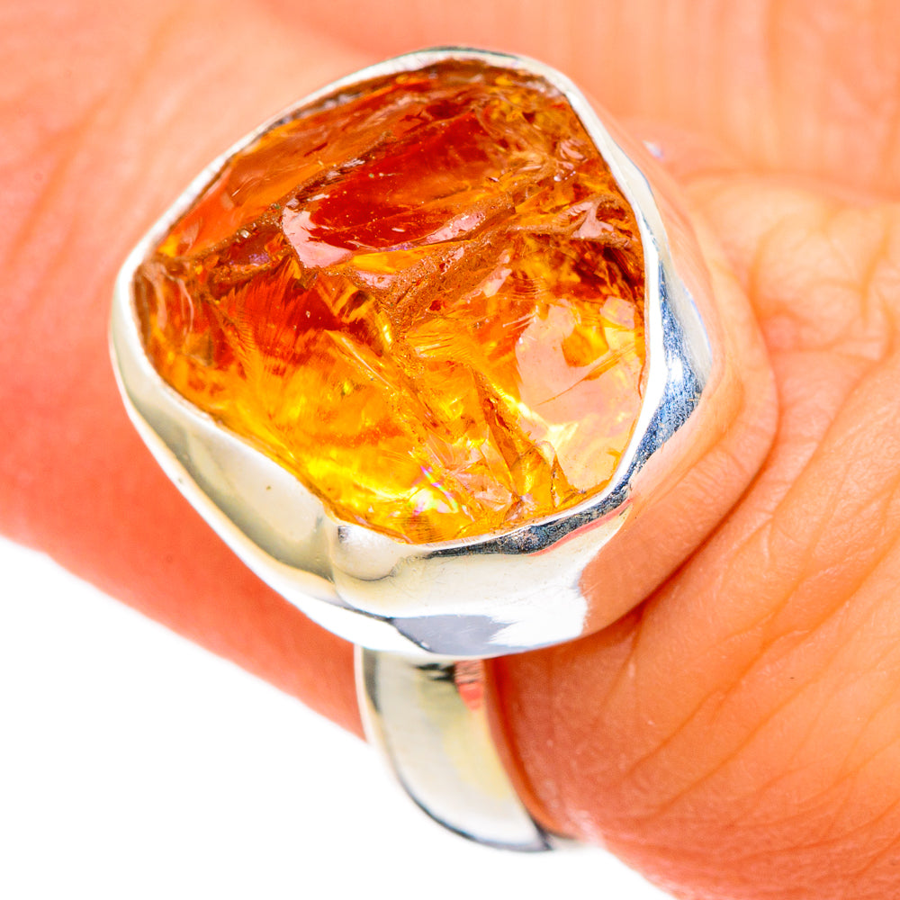 Citrine Rings handcrafted by Anasilvercos - RING100344
