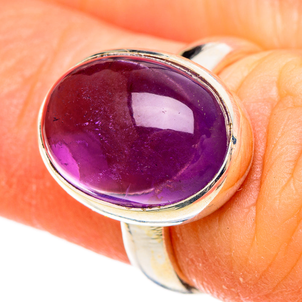 Amethyst Rings handcrafted by Anasilvercos - RING100351
