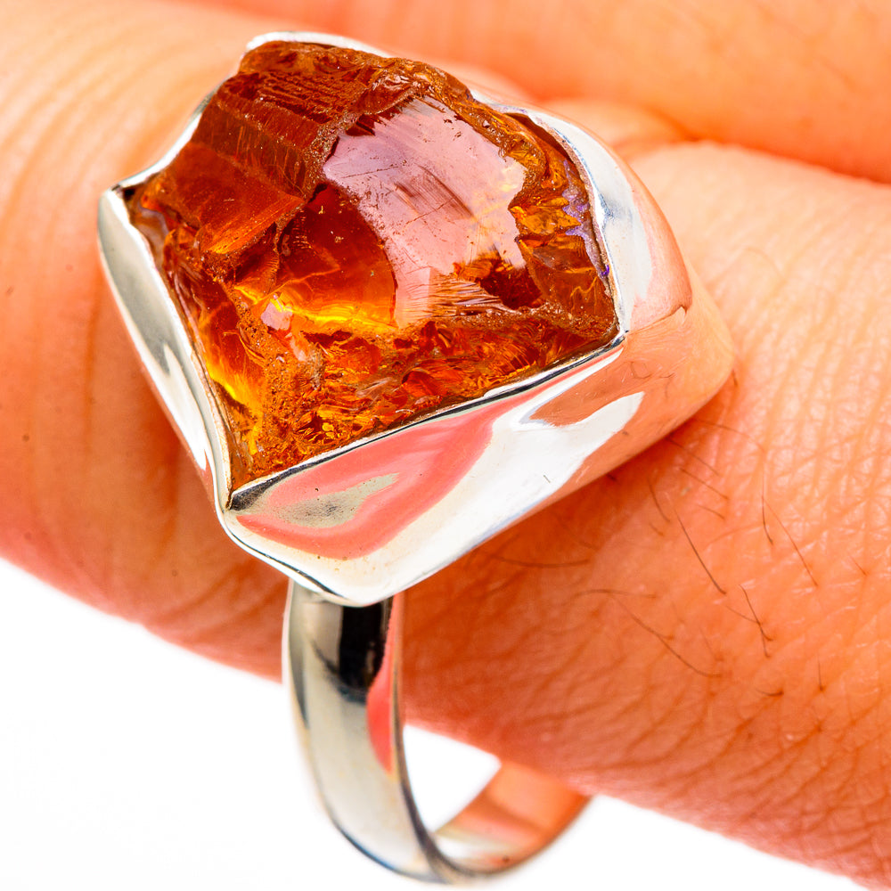 Citrine Rings handcrafted by Anasilvercos - RING100357
