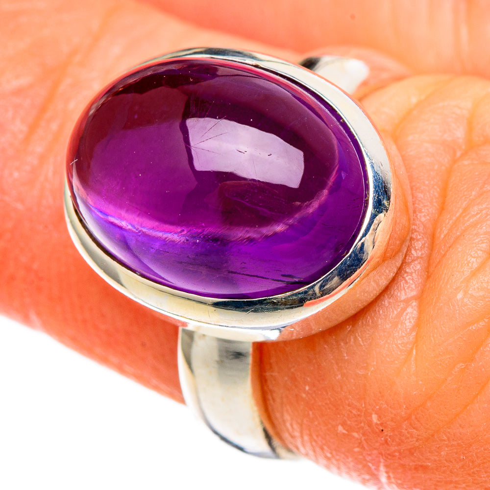 Amethyst Rings handcrafted by Anasilvercos - RING100367