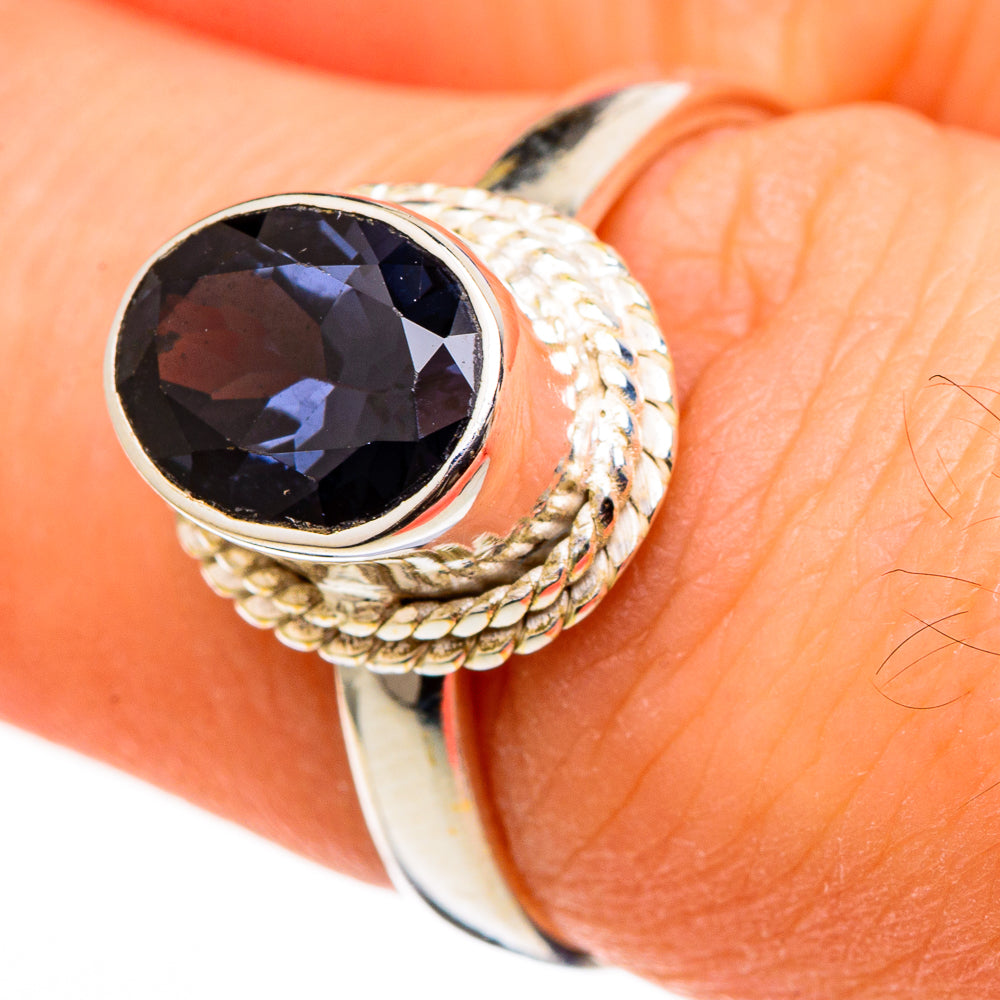 Violet Spinel Rings handcrafted by Anasilvercos - RING100382