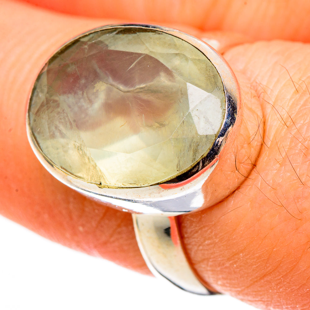 Prehnite Rings handcrafted by Anasilvercos - RING100384