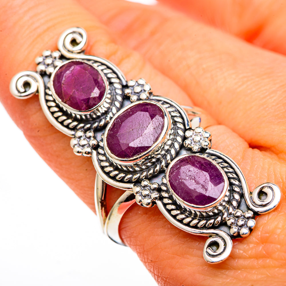 Ruby Rings handcrafted by Anasilvercos - RING100403