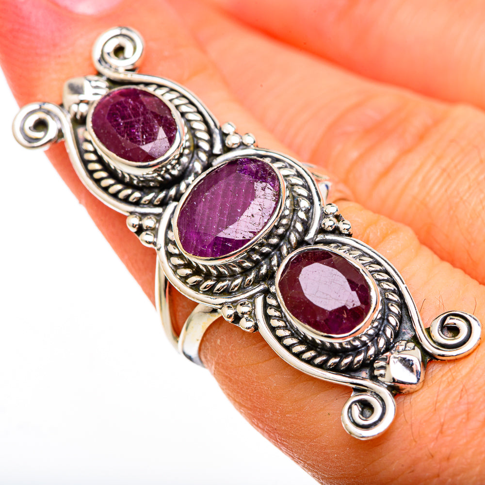 Ruby Rings handcrafted by Anasilvercos - RING100404