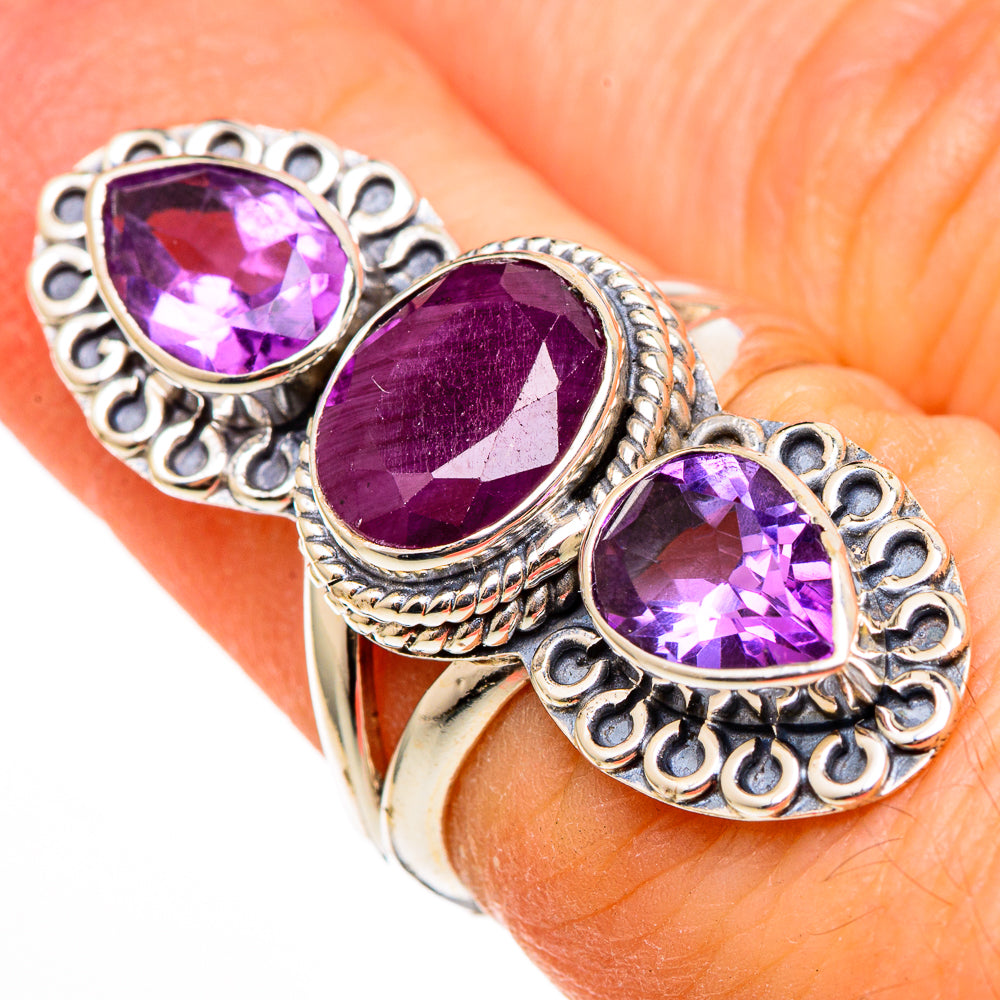 Ruby Rings handcrafted by Anasilvercos - RING100408