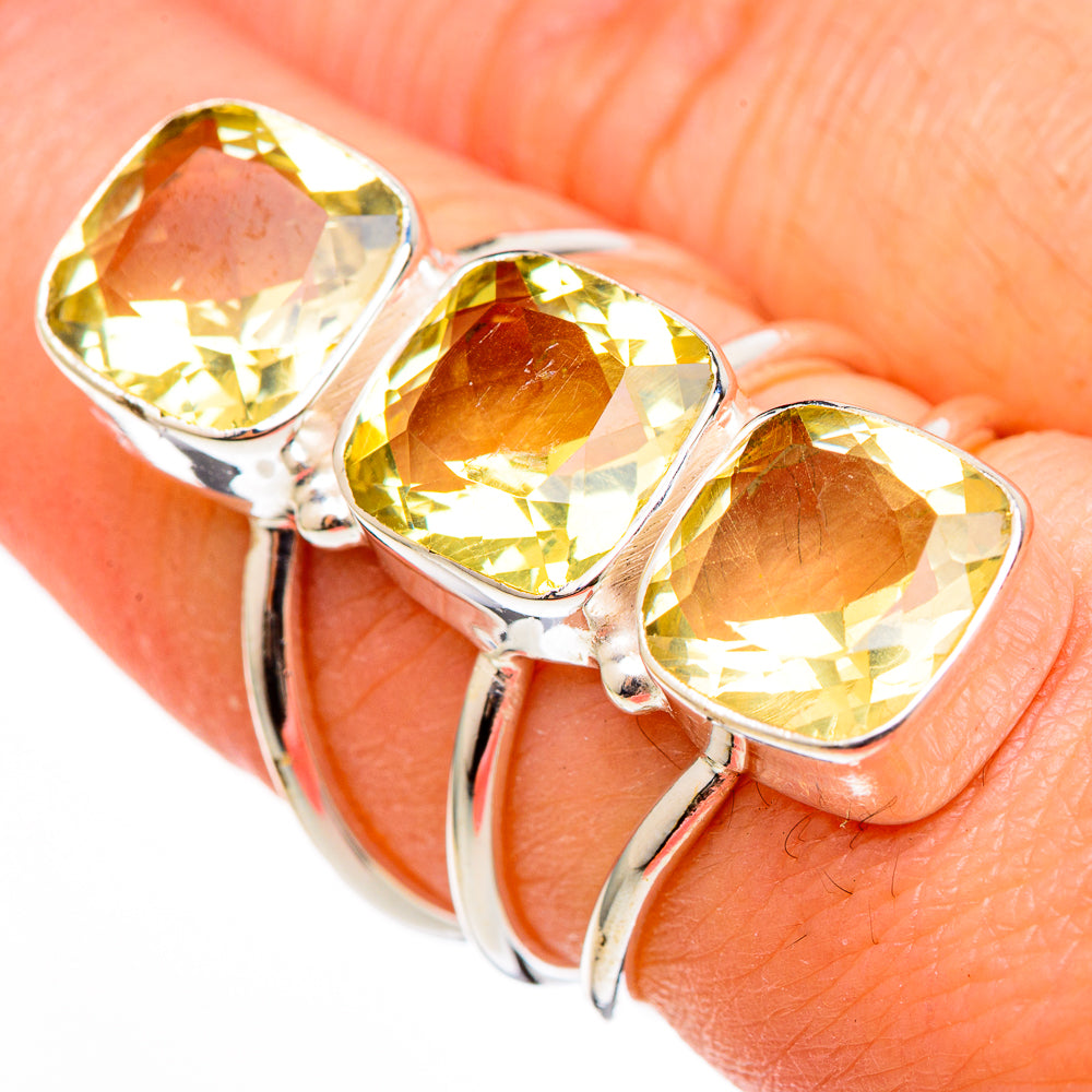 Citrine Rings handcrafted by Anasilvercos - RING100410