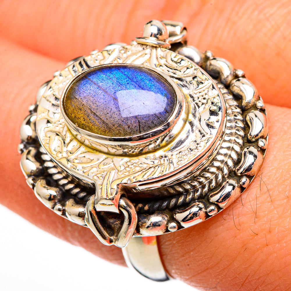 Labradorite Rings handcrafted by Anasilvercos - RING100435